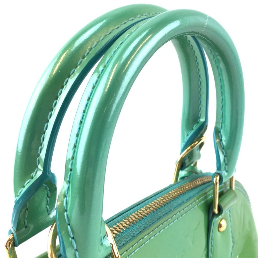 Alma Bb Top Handle Satchel Vernis Cross Body Bag - Picture 4 of 13